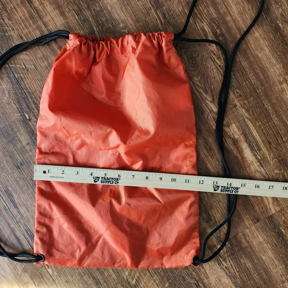 Columbia Bright Orange Drawstring Backpack